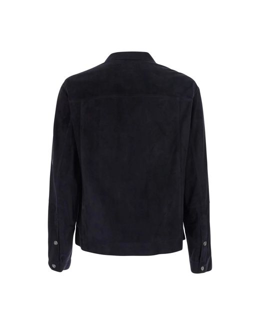 Brunello Cucinelli Suede Four-Pocket Jacket in het Blue voor heren