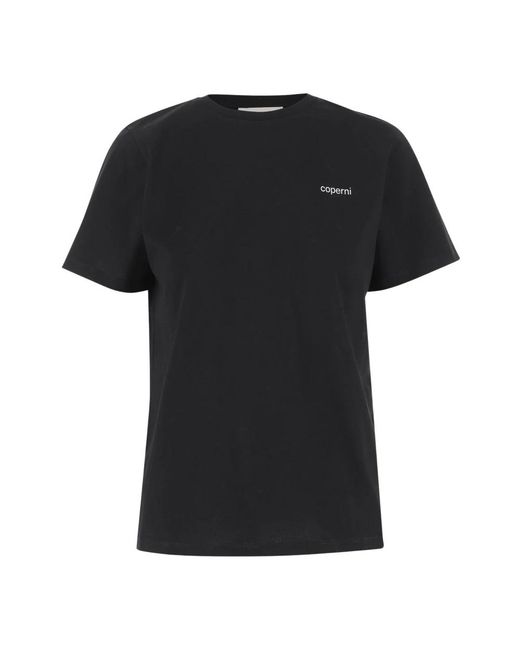 Coperni Tops ,Zwart ,Katoen T-Shirt in het Black
