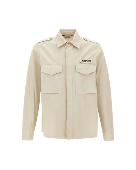 Aspesi White Casual Shirts for men