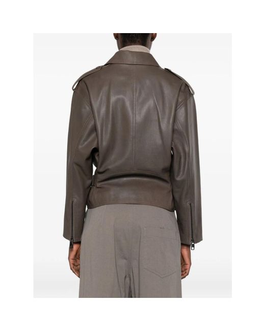 Emporio Armani Brown Leather Jackets
