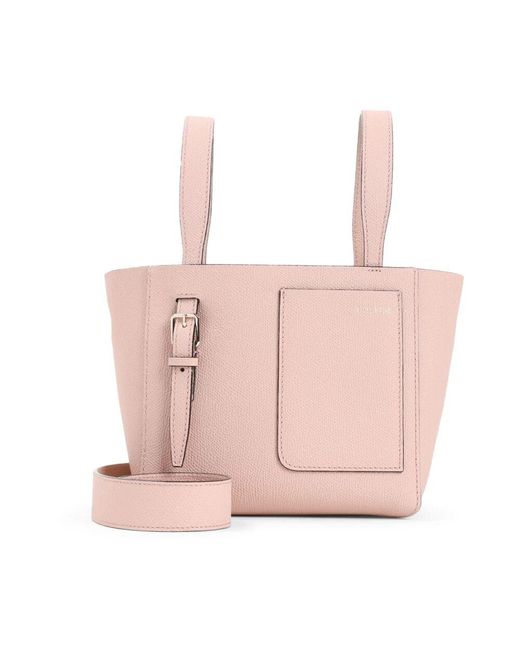 [Valextra]★Passepartout Tote Bag★Pink Valextra Passepartout Medium Leather Tote In Pink | ModeSens
