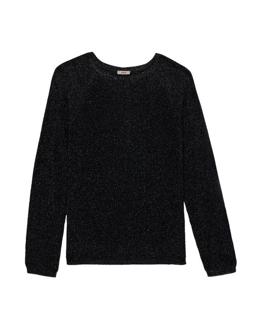 Round-Neck Knitwear di Oltre in Black