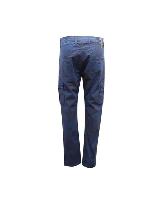 Daniele Alessandrini Blue Slim-Fit Trousers for men