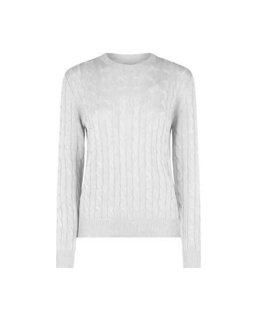 Round-Neck Knitwear di Mc2 Saint Barth in Gray