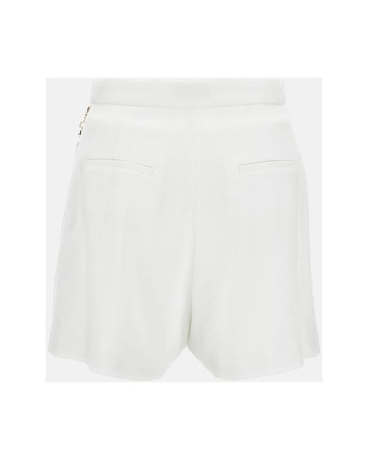 Elisabetta Franchi White Short Shorts
