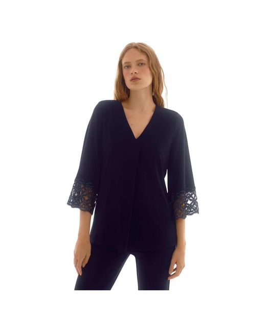 Joseph Ribkoff Overhemden ,Blauw ,Polyester Jacket in het Blue