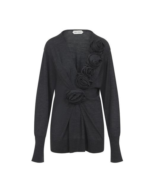 V-Neck Knitwear Alberta Ferretti de color Black