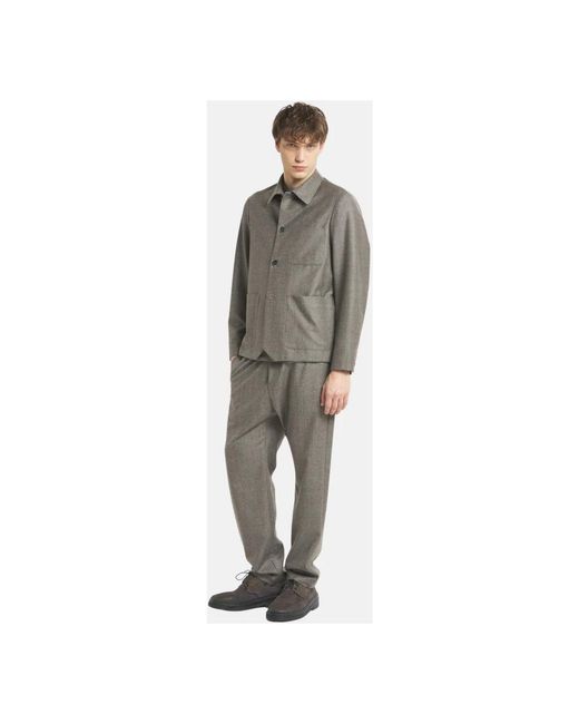 Barena Gray Light Jackets for men