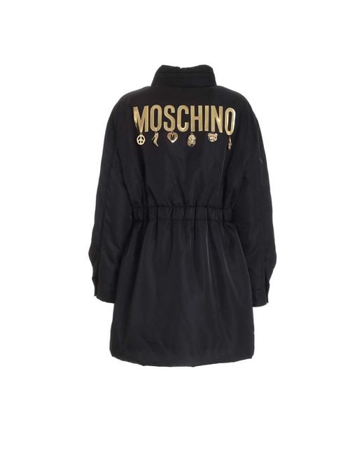 Moschino Black Parkas