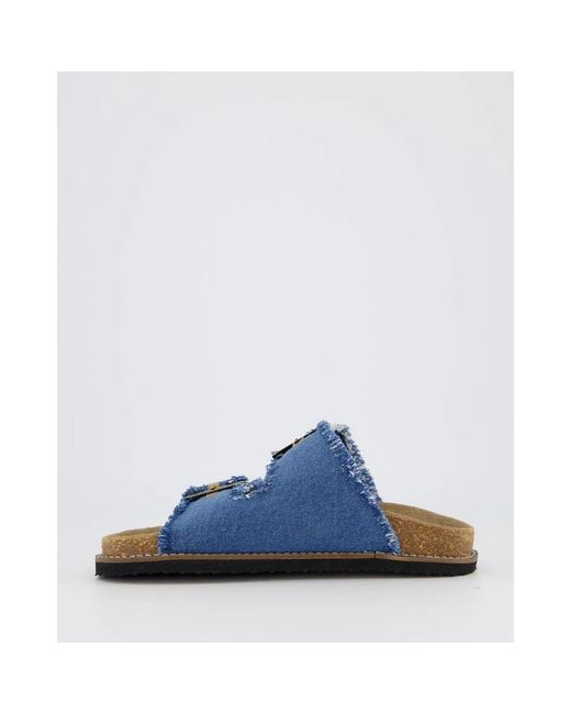 Gibaldi Schoenen ,Blauw ,Gesp Slipper Jeans Blauw in het Blue