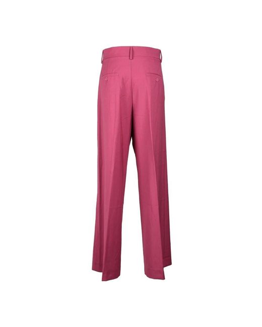 Wide Trousers Weekend by Maxmara de color Red