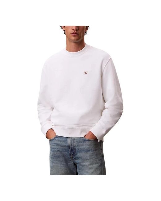 Calvin Klein White Sweatshirts for men
