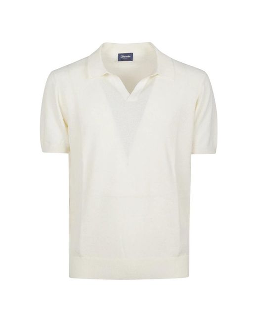 Drumohr White Polo Shirts for men