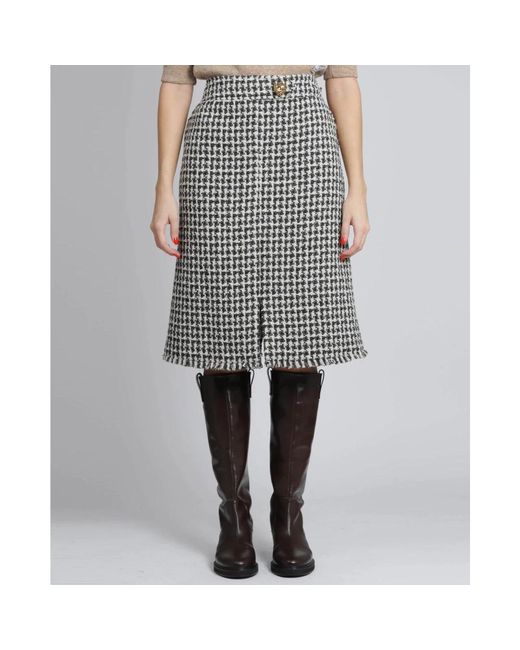 Lanvin Gray Midi Skirts