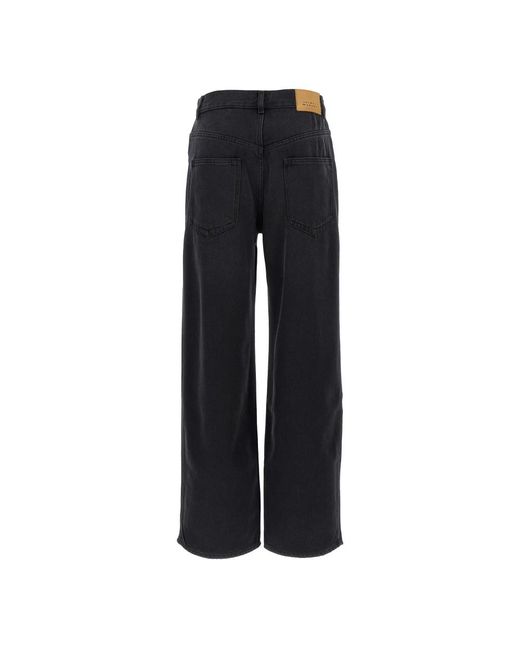 Isabel Marant Black Wide Jeans