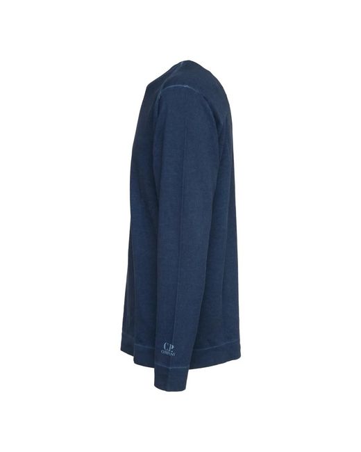 C P Company Blue Round-Neck Knitwear for men