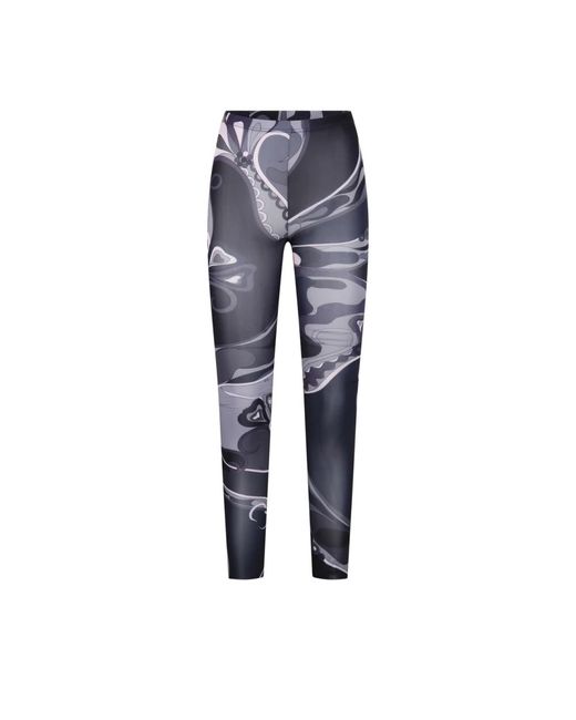 Emilio Pucci Blue Leggings