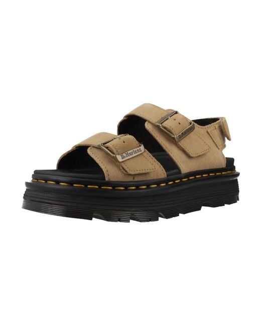 Dr. Martens Brown Flat Sandals