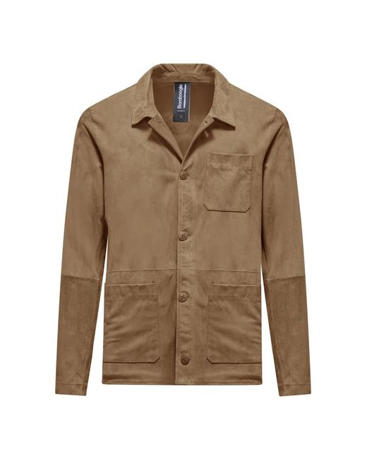 Light Jackets di Bomboogie in Brown da Uomo