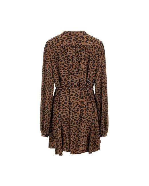 Guess Wanda Flare Mini Jurk in het Brown