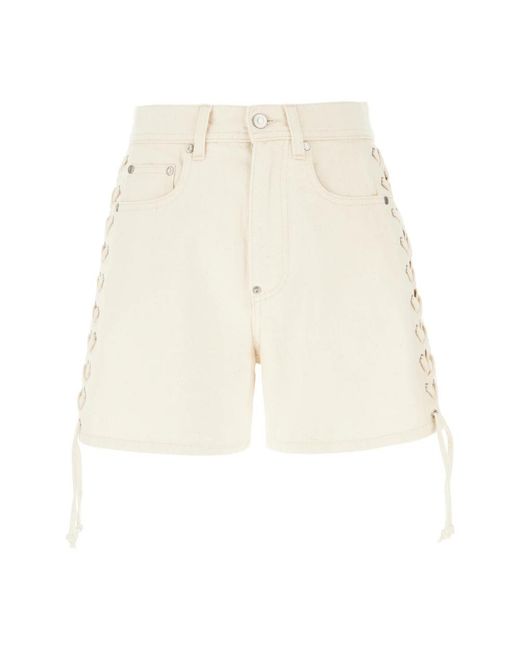 Stella McCartney Natural Denim Shorts