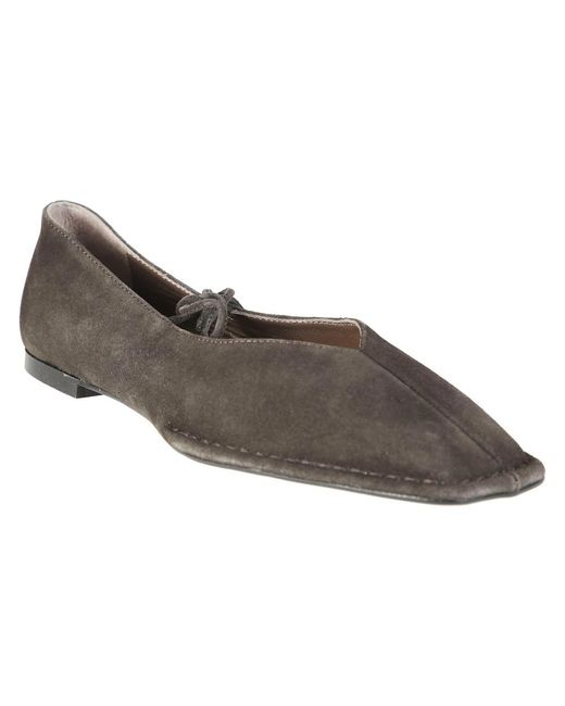 Alohas Gray Ballerinas