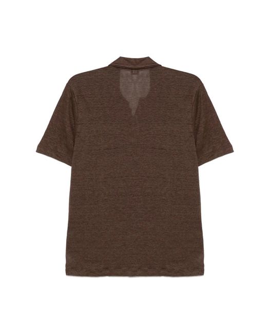 Barba Napoli Brown Polo Shirts for men