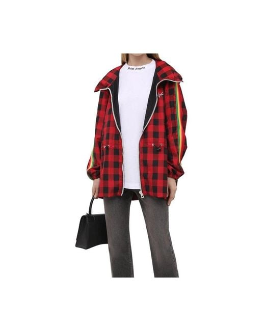Palm Angels Red Light Jackets for men