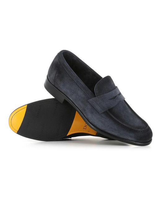 Doucal's Blue Loafers for men