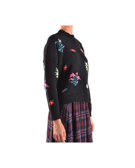 Philosophy Di Lorenzo Serafini Black Round-Neck Knitwear