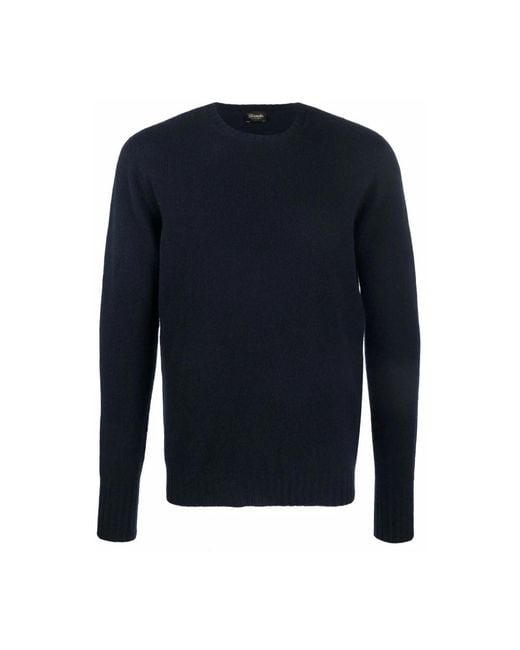 Drumohr Blue Round-Neck Knitwear for men