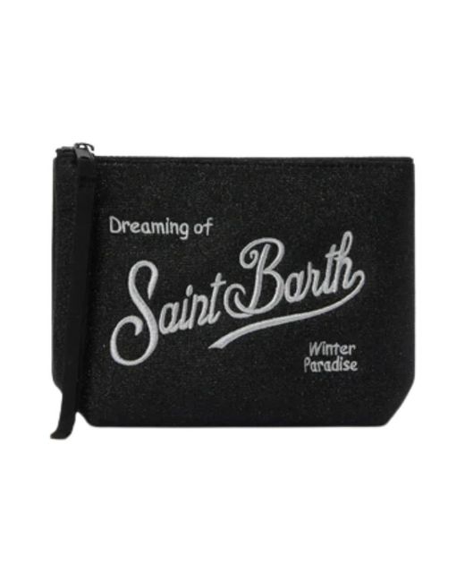 Mc2 Saint Barth Black Aline Lurex Pouch