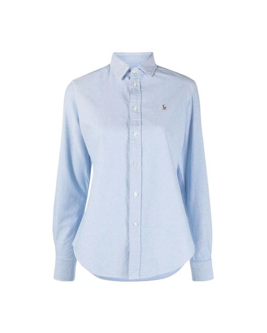 Camisas clásicas con botones y mangas largas Ralph Lauren de color Blue