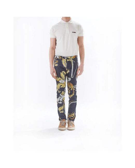 Versace Jeans Couture Blue Straight Fit Jeans for men