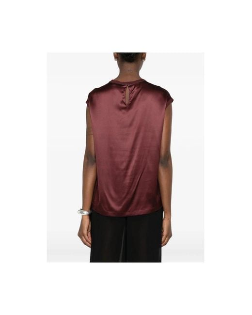 Brunello Cucinelli Red Blouses
