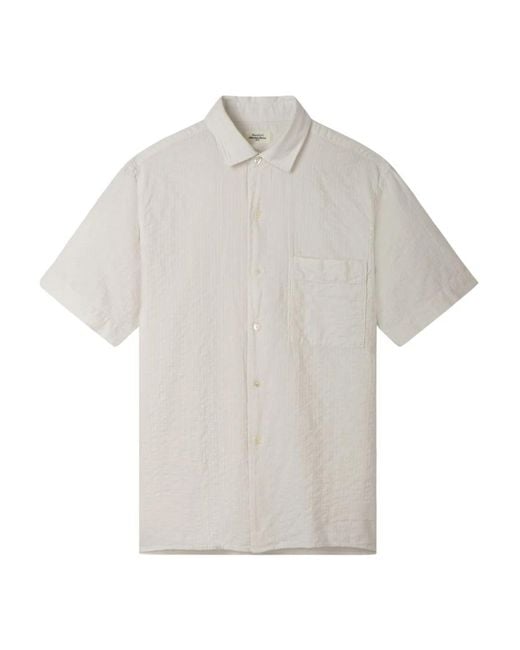 Hartford White Short Sleeve Shirts for men