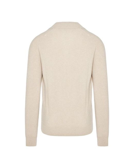 Gran Sasso White Cashmere Knitwear for men