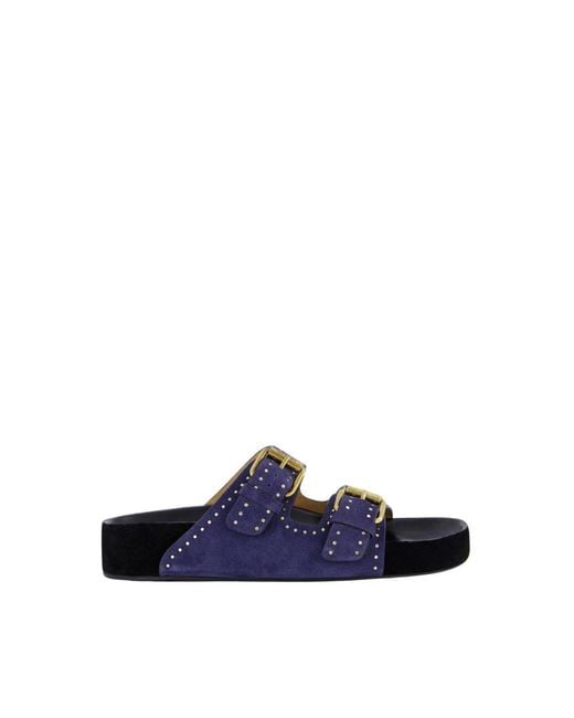 Isabel Marant Blue Sliders