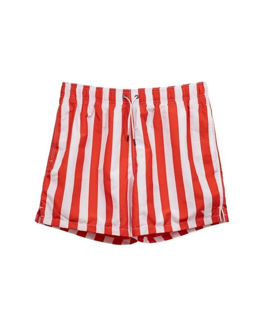 Emporio Armani Red Beachwear for men