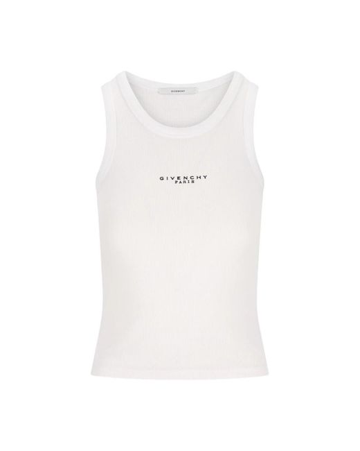 Givenchy Slim Fit Tank Top in het White