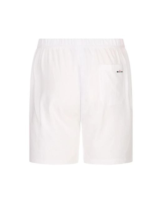 Kiton White Casual Shorts for men