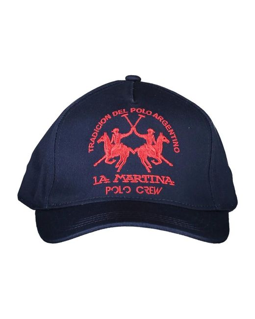 La Martina Blue Caps for men