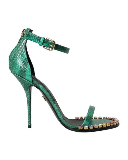 Shoes > sandals > high heel sandals Dolce & Gabbana en coloris Green
