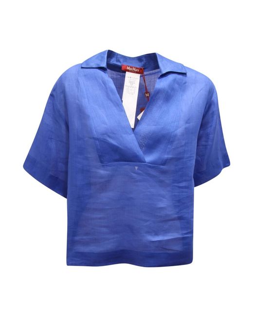 Max Mara Blue Blouses