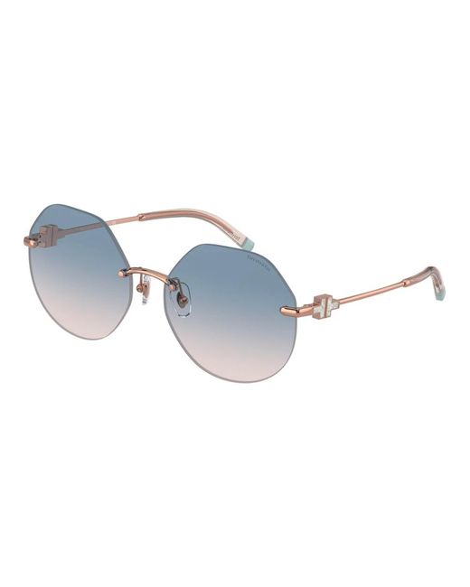 Tiffany & Co Rose gold blue pink sonnenbrille