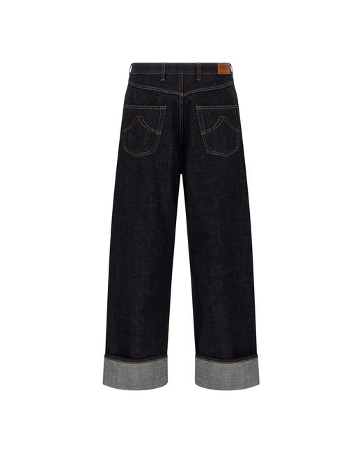 KENZO Blue Wide Jeans for men