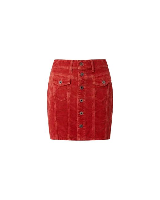Pepe Jeans Red Short Skirts