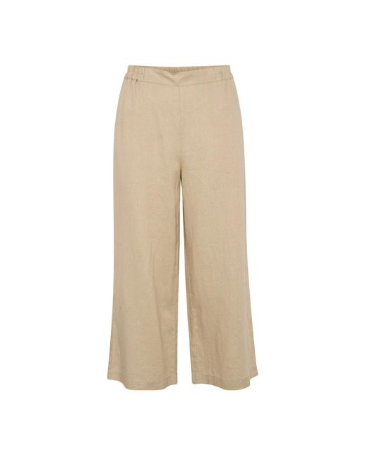 Part Two Natural Cropped Trousers