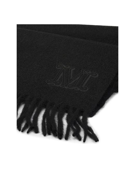 Max Mara Black Winter Scarves