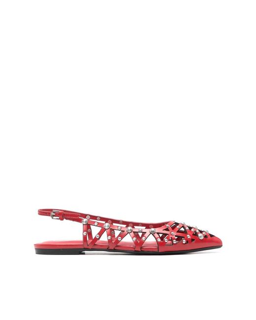 Ash Red Ballerinas